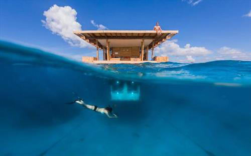 Как выглядит первый подводный отельный номер в Африке