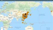 Создана интерактивная карта распространения «китайского вируса» по миру