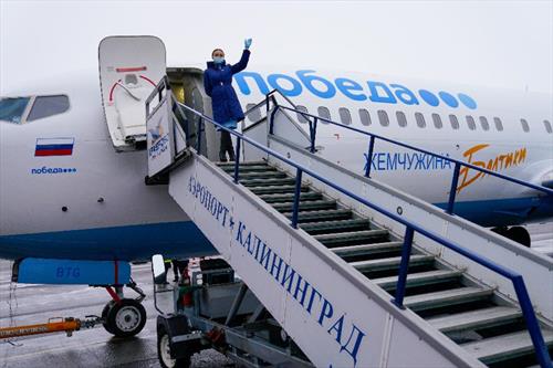 Авиакомпания "Победа" забрендировала один из своих самолетов в "Жемчужину Балтики"